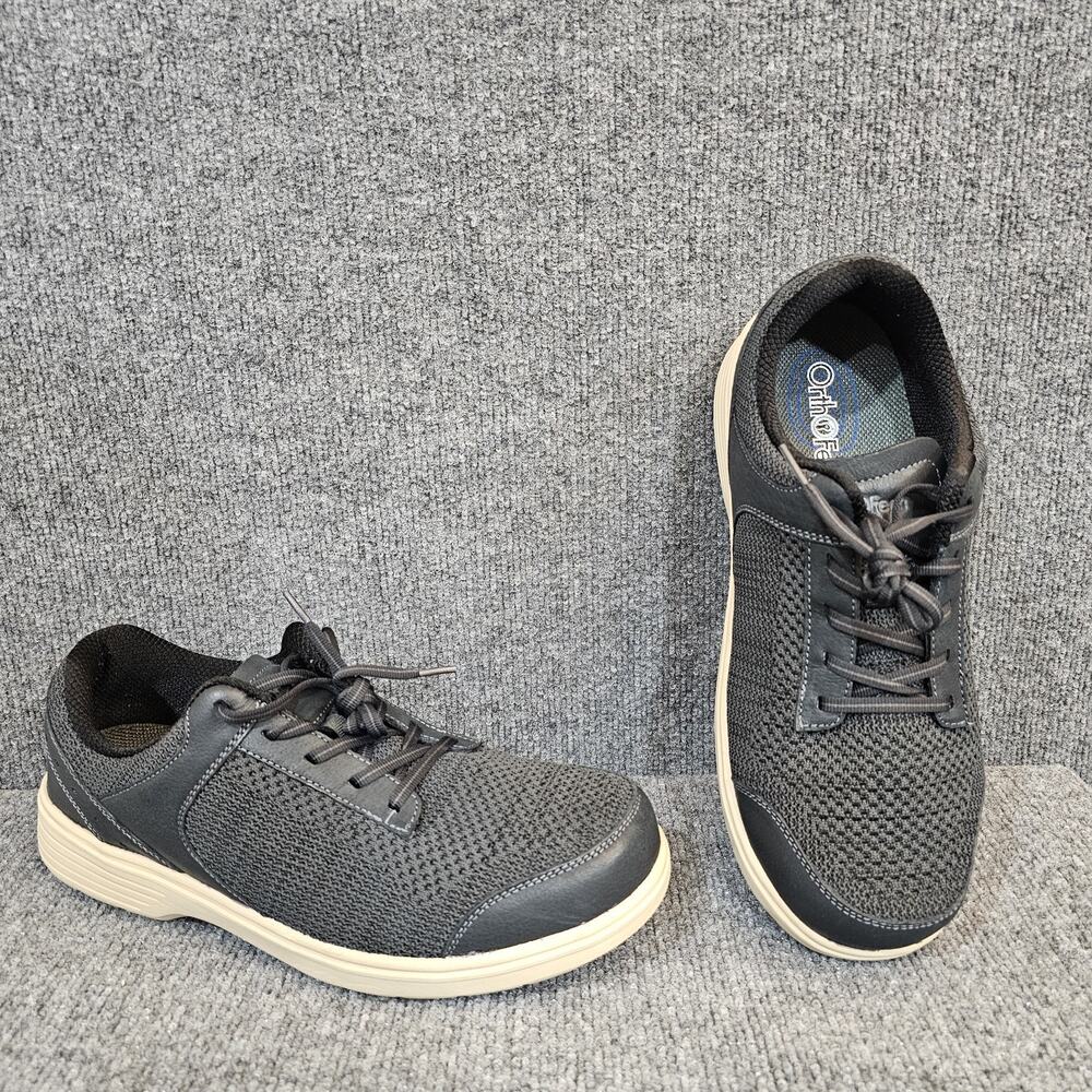 Orthofeet Lava Knit Diabetic Orthopedic Shoes GrayHeather MenSize 11.5 4E X Wide